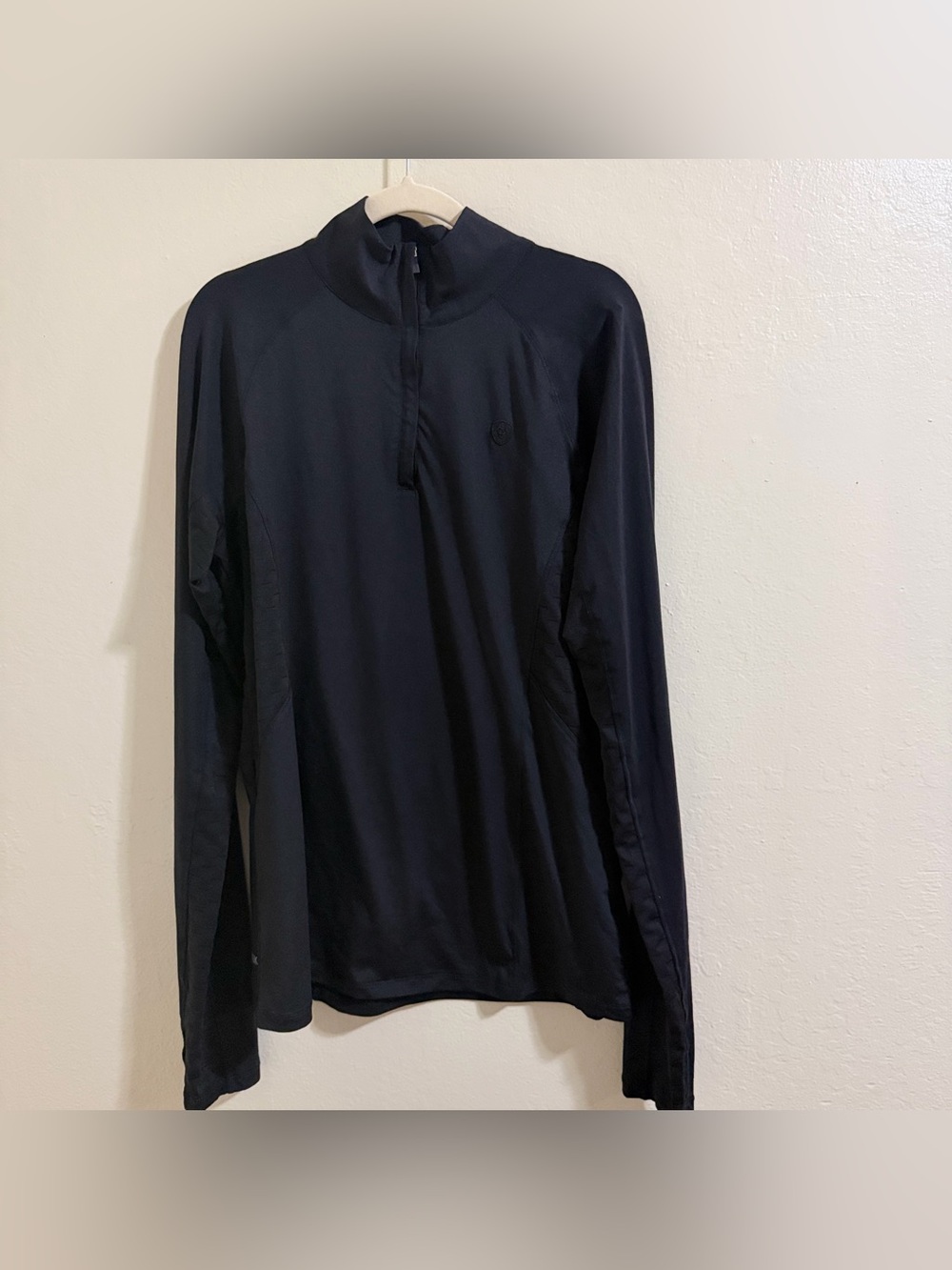 AriatTek womenâs Large black quarter zip western athletic wear lightweight - Picture 2 of 12